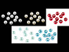Cuentas de plástico imitación perlas brillantes Ø10 mm