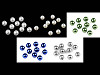 Cuentas de plástico imitación perlas brillantes Ø10 mm