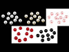 Cuentas de plástico imitación perlas brillantes Ø10 mm