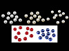 Cuentas de plástico imitación perlas brillantes Ø10 mm