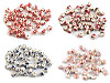 Porcelain Floral Round Beads Ø6 mm