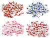 Cuentas redondas de porcelana Floral Ø6 mm