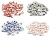 Perles à fleurs rondes en porcelaine, Ø 6 mm