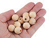 Dřevěné korálky nelakované Ø18 mm