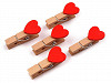 Wooden Peg with Heart