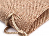 Drawstring Pouch Bag 13x18 cm Jute Imitation