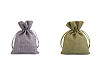 Borsa con coulisse, dimensioni: 13 x 18 cm, imitazione iuta