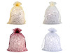 Sacchetto regalo, in organza, dimensioni: 20 x 26 cm