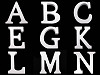 Lettres de l’alphabet décoratives 3D 