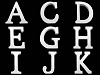 Drewniana dekoracja litery alfabetu