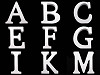 Números decorativos 3D del alfabeto 
