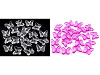 Fluturi decorativi din plastic, 15x18 mm