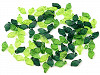Plastic Transparent Leaf Beads 5x10 mm mix mix