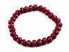 Stretch Bracelet with Faceted Beads