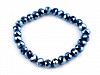 Stretch Bracelet with Faceted Beads