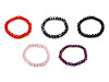 Bracciale elasticizzato con perline sfaccettate