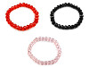 Bracciale elasticizzato con perline sfaccettate