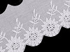 Bawełniana koronka - haft angielski szerokość 60 mm