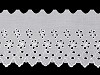 Madère - Liseré broderie anglaise avec rebord en dentelle, largeur 11 cm