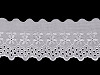 Madère - Liseré broderie anglaise avec rebord en dentelle, largeur 80 cm