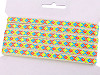 Prýmek / vzorovka indiánský motiv šíře 10 mm neon
