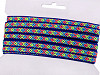 Prýmek / vzorovka indiánský motiv šíře 10 mm neon