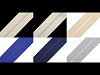 Sbieco semplice, in cotone, larghezza: 30 mm