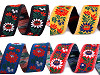 Ruban de costume folklorique en polyester, largeur 35 mm