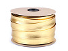 Šikmý proužek koženkový šíře 20 mm stříbrný, zlatý