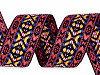 Pattern Jacquard Ribbon Indian motif width 38 mm