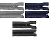 Fermeture Éclair en nylon pour vestes, No 5, extrémité ouverte, 50 cm, POL