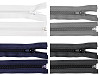 Cerniera in nylon, n. 5, estremità aperta, lunghezza: 50 cm, giacca, POL