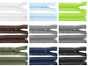 Fermeture Éclair en nylon pour vestes, No 5, extrémité ouverte, 65 cm, POL