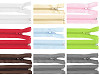 Fermeture Éclair en nylon pour vestes, No 5, extrémité ouverte, 65 cm, POL