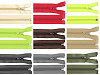 Fermeture Éclair en nylon pour vestes, No 5, extrémité ouverte, 75 cm, POL