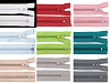 Fermeture Éclair en nylon, No 5, extrémité fermée, 18 cm, POL