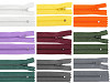 Cremallera de nailon, n.º 3, largo 18 cm, pinlock