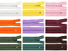 Nylon Zipper, No 3, length 18 cm pinlock