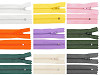 Cremallera de nailon, n.º 3, largo 18 cm, pinlock