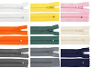Cerniera in nylon, n. 3, lunghezza: 18 cm, con pinlock
