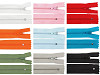 Cerniera in nylon, n. 3, lunghezza 20 cm, con pinlock