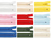 Cerniera in nylon, n. 3, lunghezza: 35 cm, con pinlock