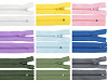 Nylon Zipper, No 3, length 35 cm pinlock