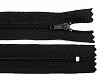 Nylon Zipper width 3 mm length 40 cm pinlock