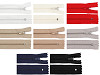 Cerniera in nylon, n. 3, lunghezza: 40 cm, con pinlock