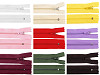 Cerniera in nylon, n. 3, lunghezza: 25 cm, con pinlock