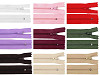 Fermeture Éclair en nylon No 3, longueur 25 cm, avec butée