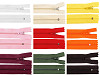 Cerniera in nylon, n. 3, lunghezza: 25 cm, con pinlock