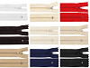 Cerniera in nylon, n. 3, lunghezza: 25 cm, con pinlock