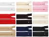 Cerniera in nylon, n. 3, lunghezza: 25 cm, con pinlock
